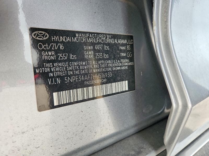 2017 HYUNDAI SONATA LIMITED 12