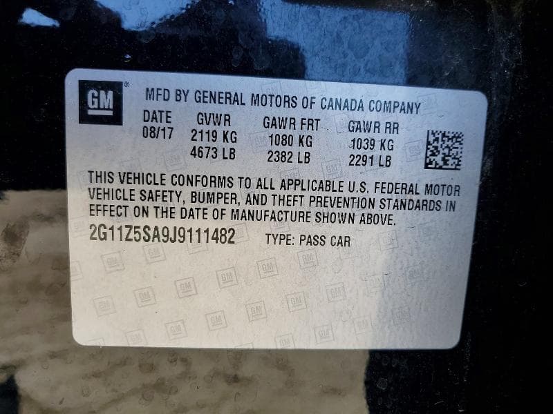 2018 CHEVROLET IMPALA LS 13