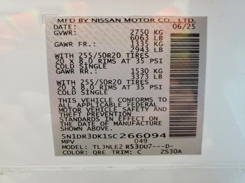 2025 NISSAN PATHFINDER PLATINUM 14