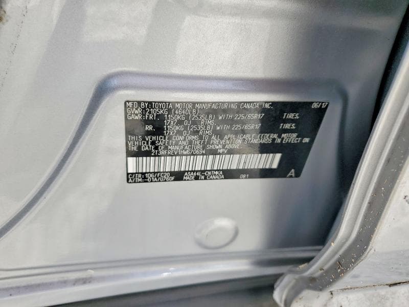 2017 TOYOTA RAV4 XLE 12