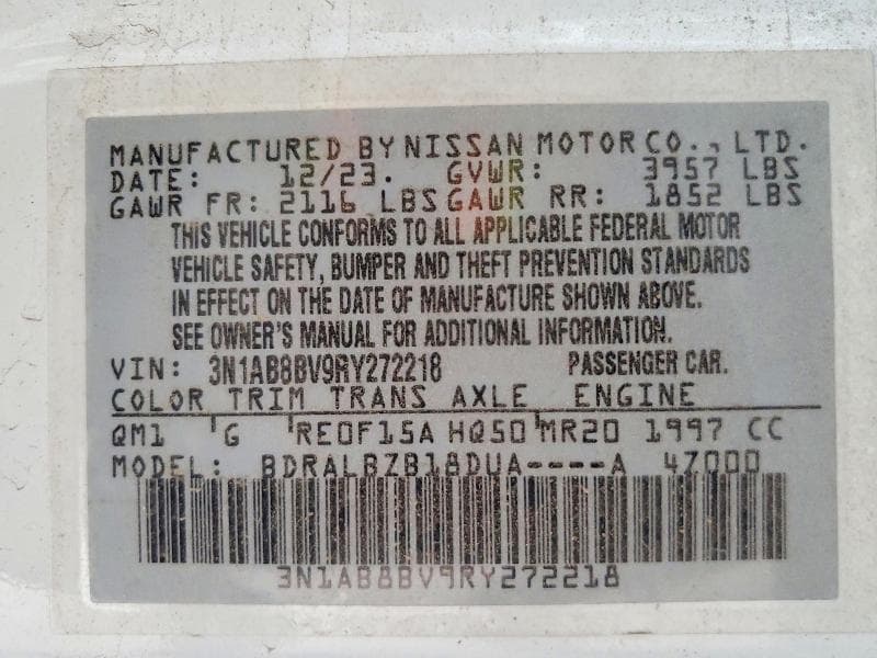 2024 NISSAN SENTRA S 12