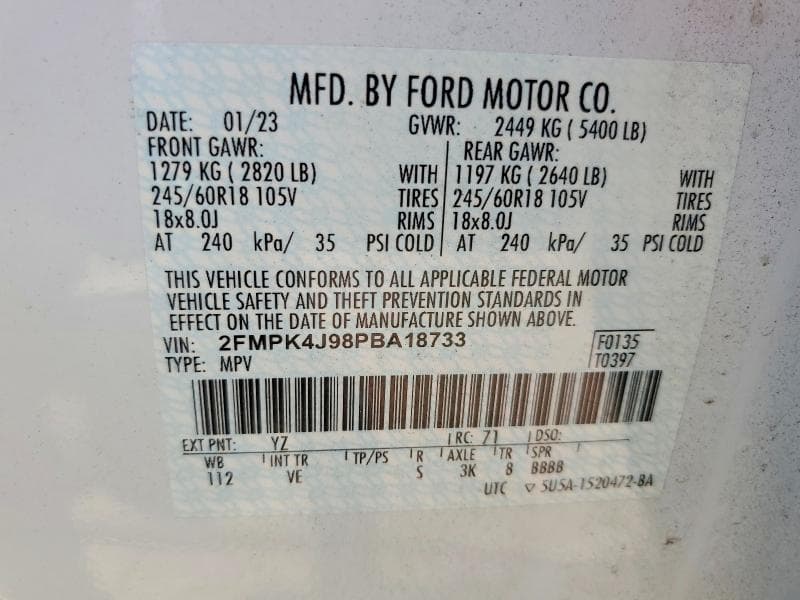 2023 FORD EDGE SEL 14