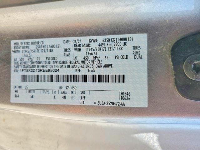 2024 FORD F350 SUPER DUTY 13