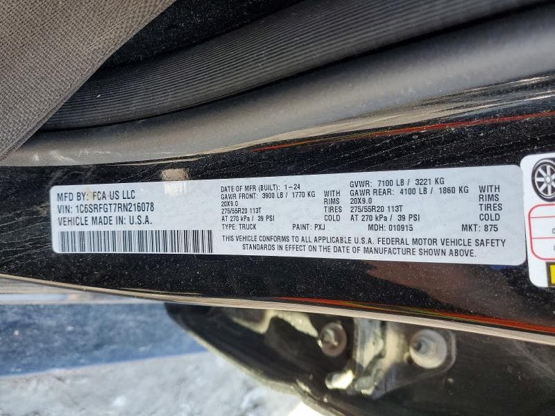 2024 RAM 1500 TRADESMAN 12