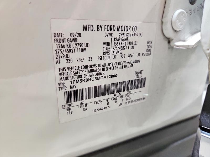 2021 FORD EXPLORER PLATINUM 13