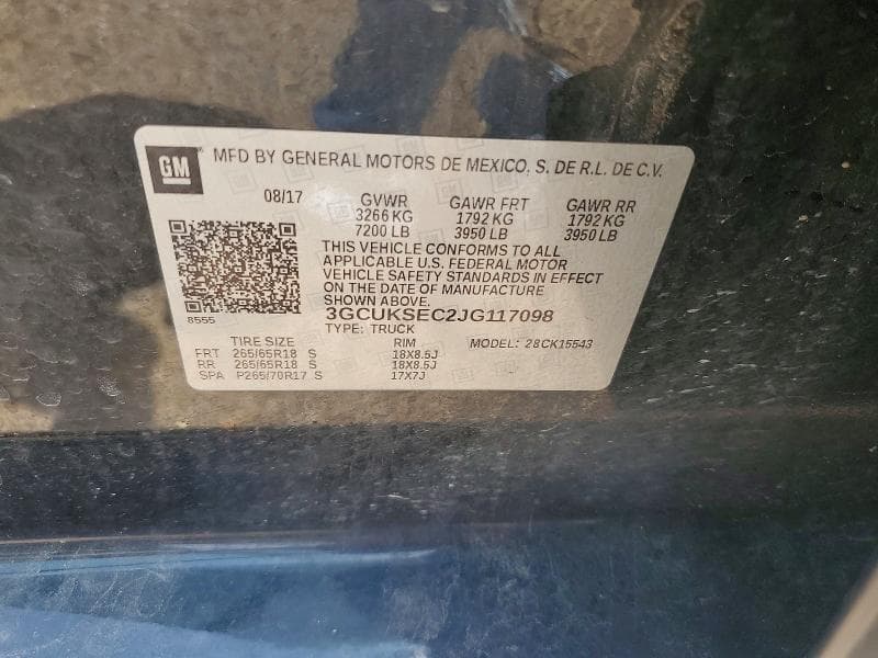 2018 CHEVROLET SILVERADO K1500 LTZ 12