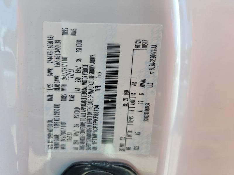 2023 FORD F150 12