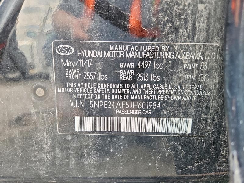 2018 HYUNDAI SONATA SE 12