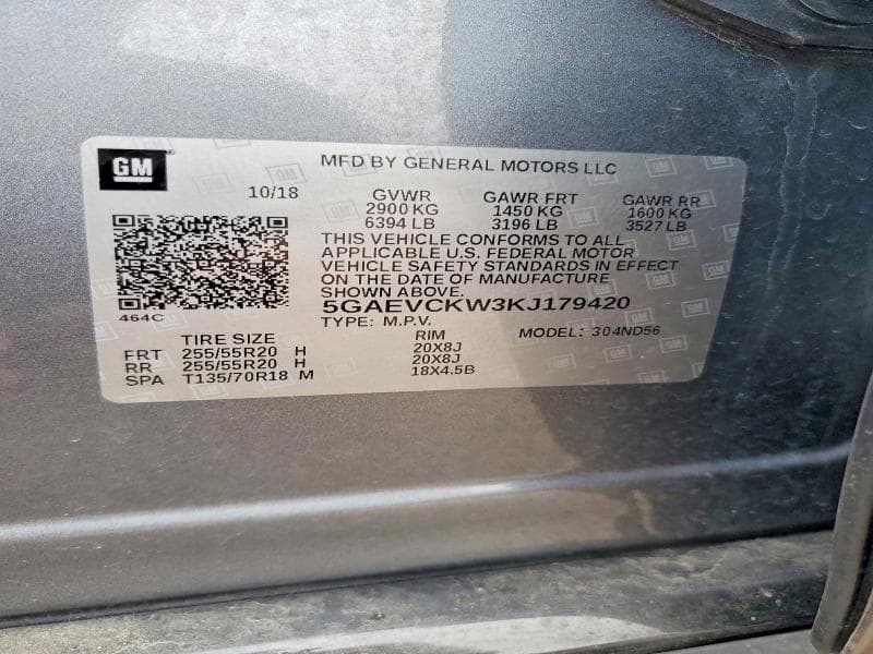 2019 BUICK ENCLAVE AVENIR 13