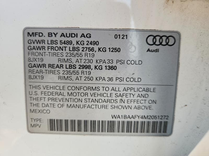 2021 AUDI Q5 PREMIUM PLUS 13