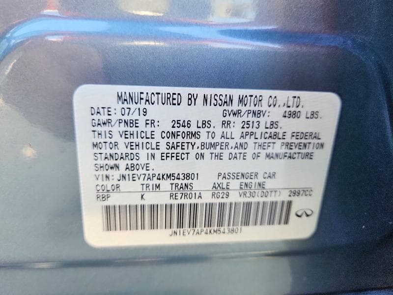 2019 INFINITI Q50 3.0T LUXE 12