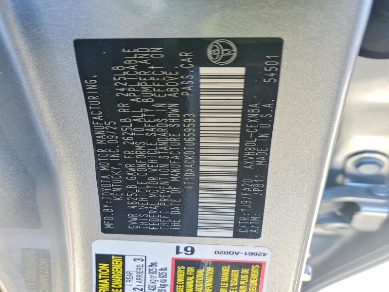 2026 TOYOTA CAMRY LE 12