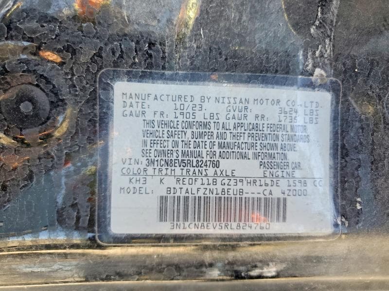 2024 NISSAN VERSA SV 12