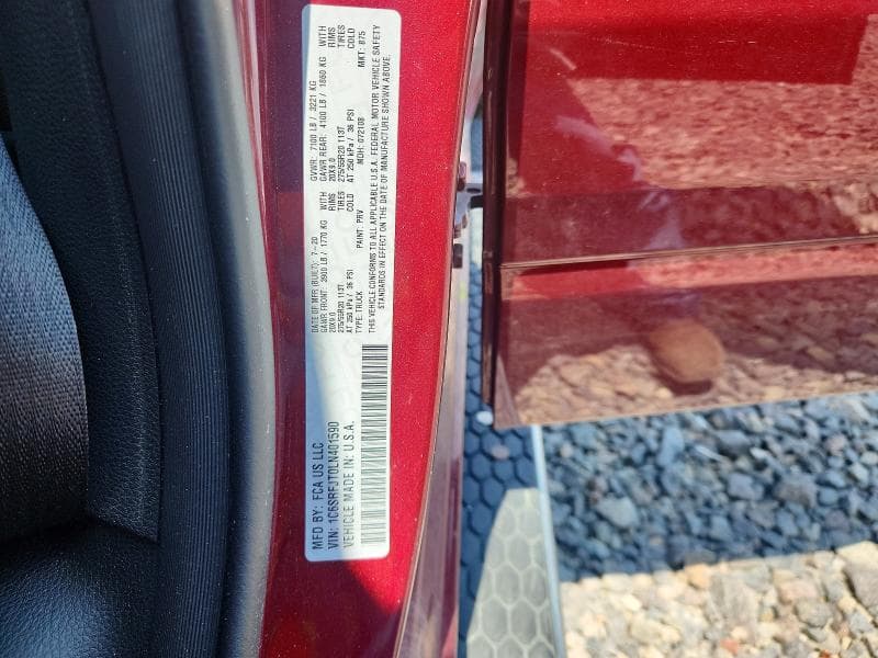 2020 RAM 1500 LARAMIE 12