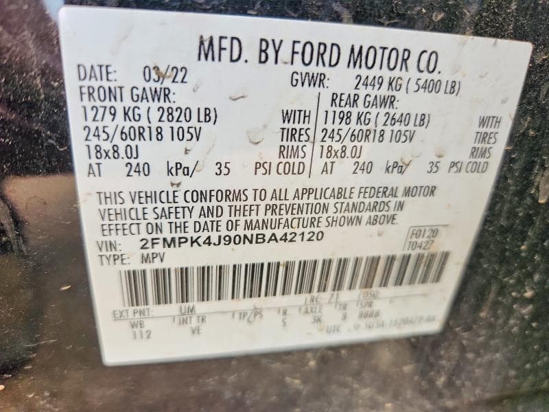 2022 FORD EDGE SEL 13