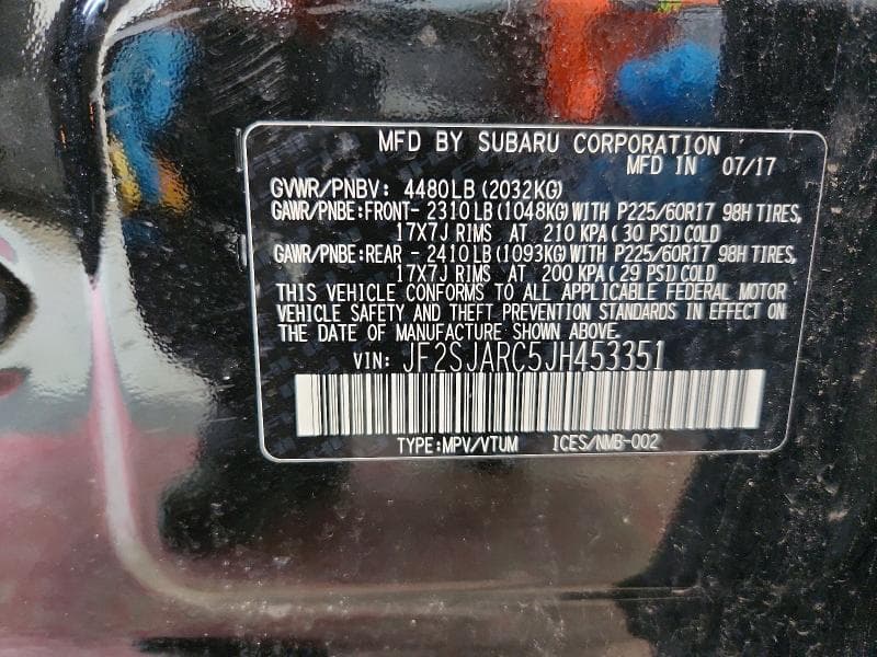 2018 SUBARU FORESTER 2.5I LIMITED 13