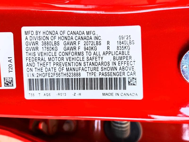 2026 HONDA CIVIC SPORT 12