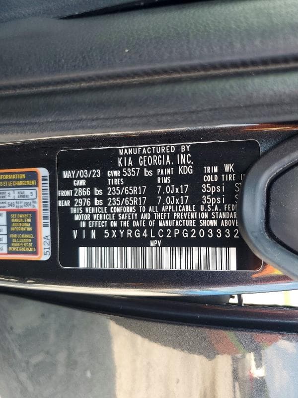2023 KIA SORENTO 13