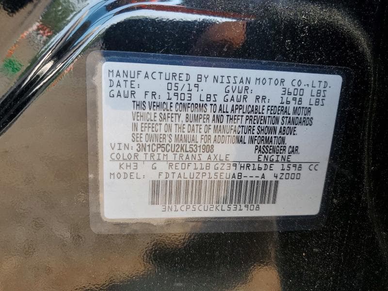 2019 NISSAN KICKS SR 13