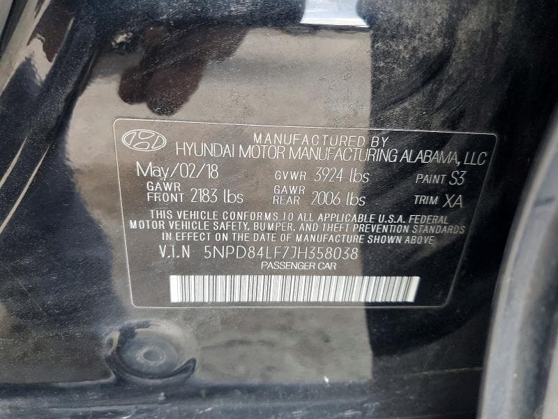 2018 HYUNDAI ELANTRA SEL 13