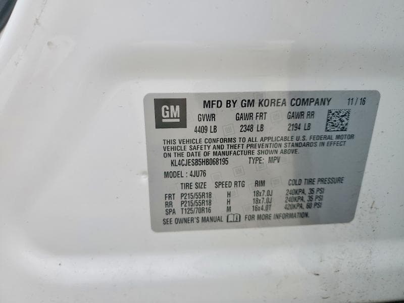 2017 BUICK ENCORE PREFERRED 13