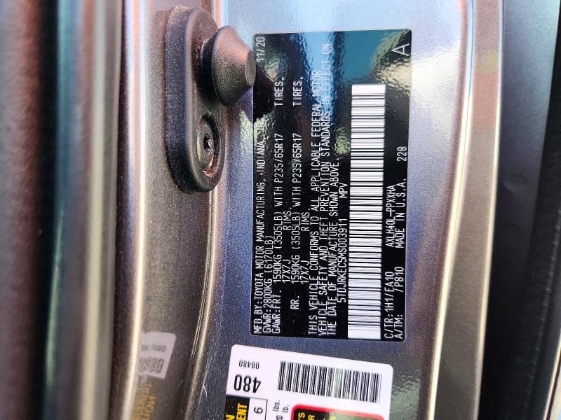 2021 TOYOTA SIENNA XLE 14