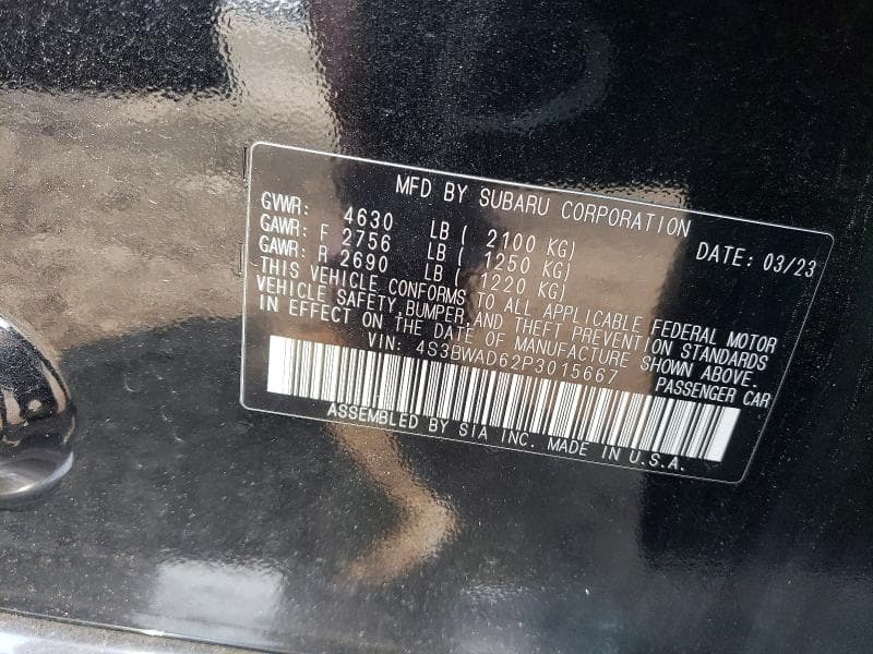 2023 SUBARU LEGACY PREMIUM 12