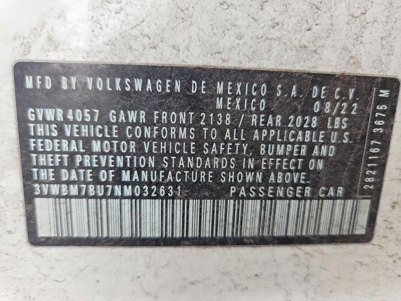 2022 VOLKSWAGEN JETTA SPORT 12
