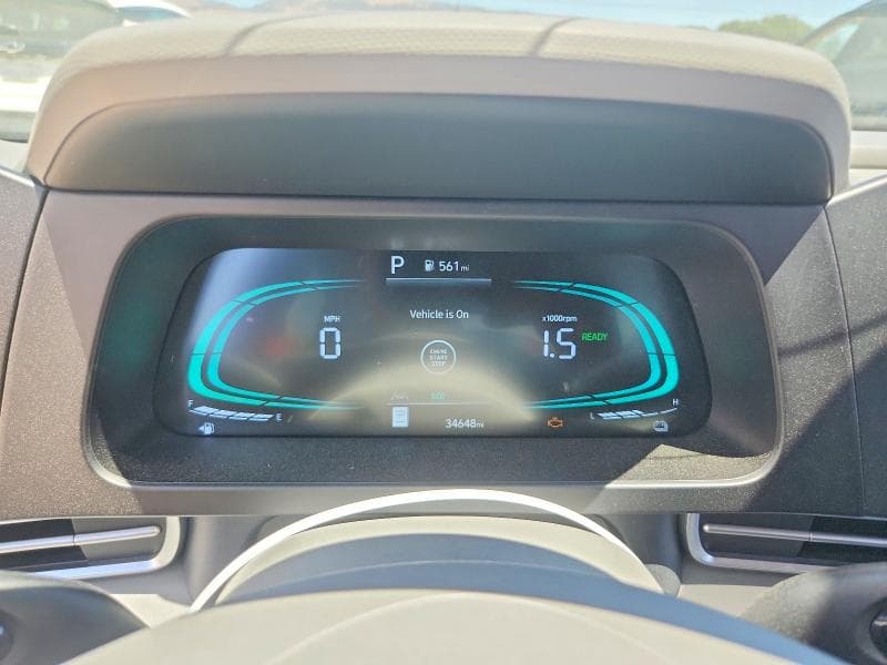 2025 HYUNDAI ELANTRA HYBRID BLUE 9