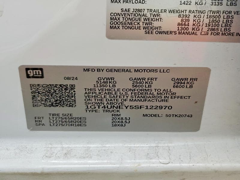 2025 GMC SIERRA K2500 SLT 12