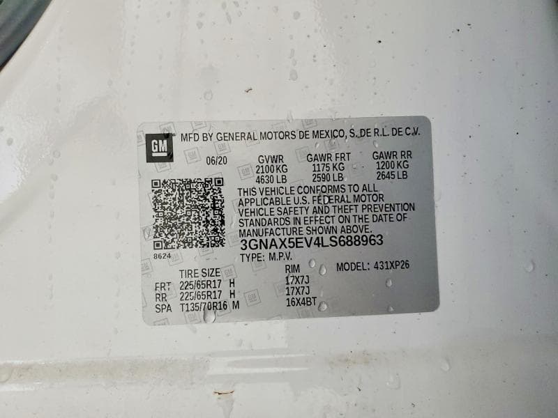2020 CHEVROLET EQUINOX 13