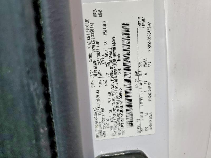 2020 FORD F150 12