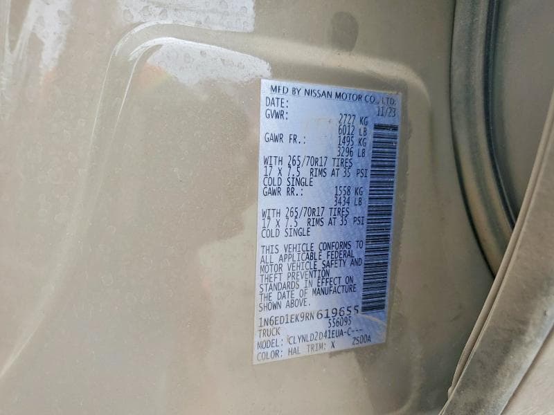 2024 NISSAN FRONTIER PRO-4X 12