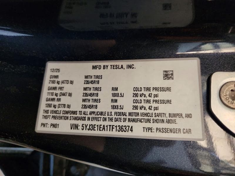 2026 TESLA MODEL 3 13
