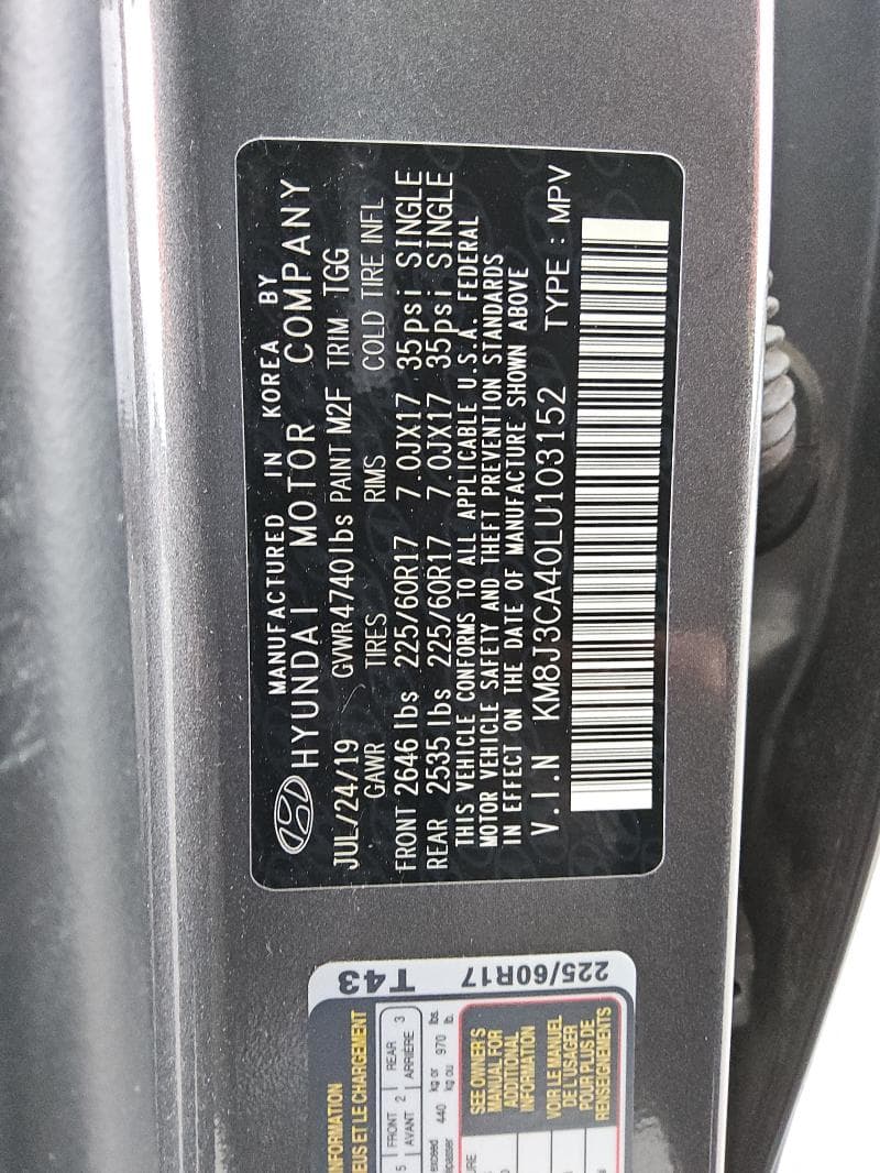 2020 HYUNDAI TUCSON VALUE 13
