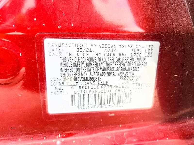 2021 NISSAN VERSA SV 12