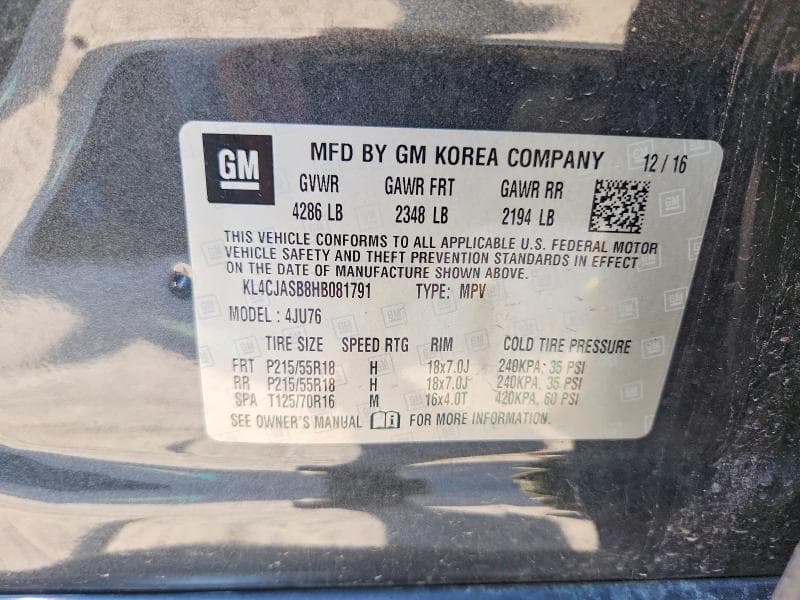 2017 BUICK ENCORE PREFERRED 13