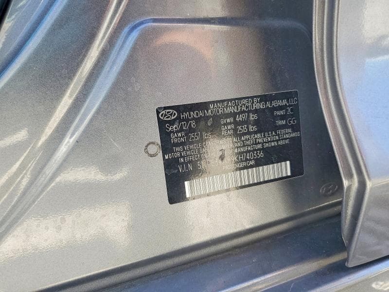 2019 HYUNDAI SONATA SEL 13