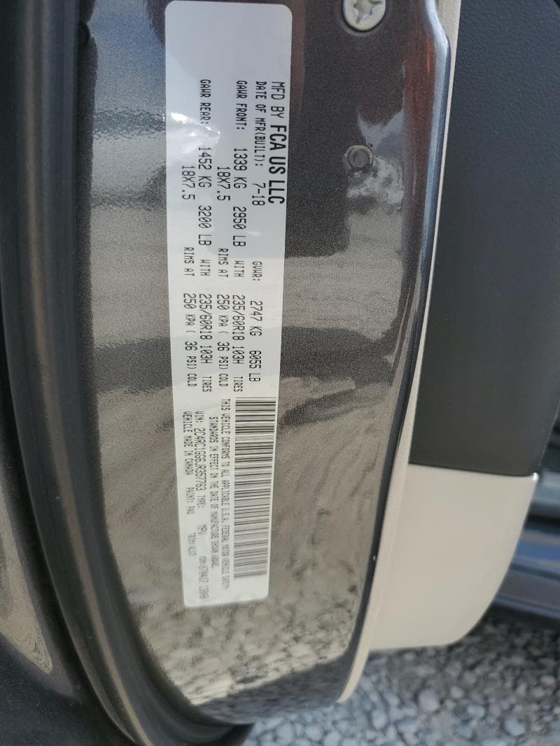 2018 CHRYSLER PACIFICA LIMITED 13