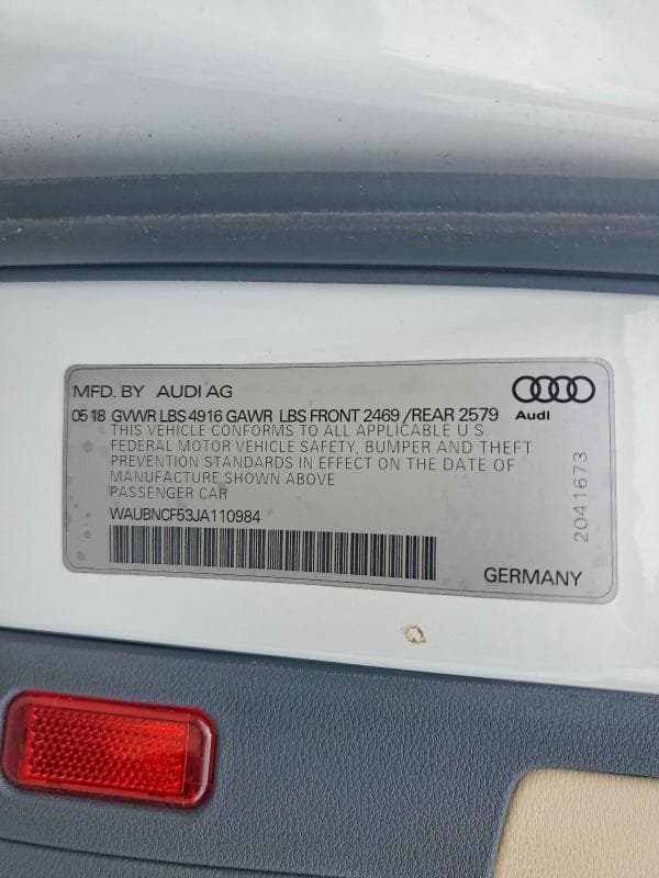 2018 AUDI A5 PREMIUM PLUS 12