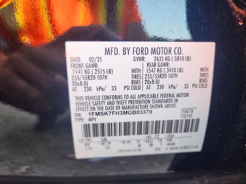 2021 FORD EXPLORER LIMITED 14