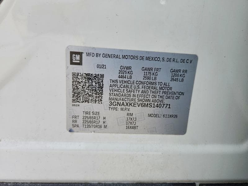 2021 CHEVROLET EQUINOX LT 13
