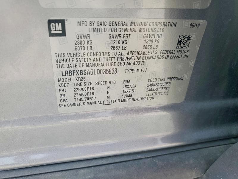 2020 BUICK ENVISION PREFERRED 13
