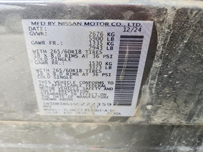 2025 NISSAN PATHFINDER ROCK CREEK 14