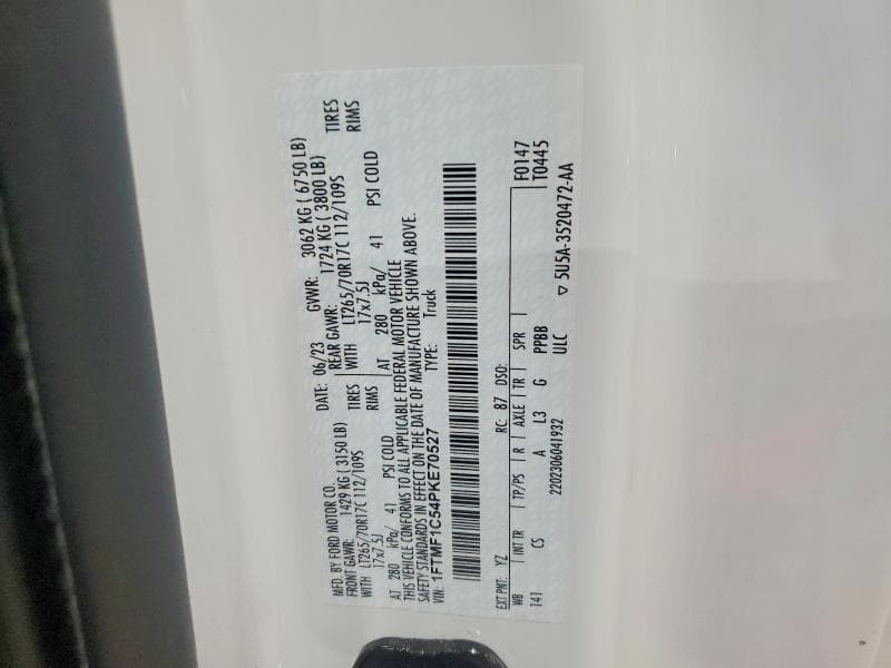 2023 FORD F150 12