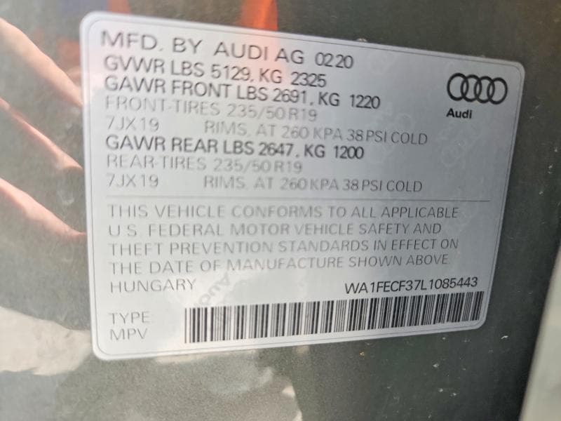 2020 AUDI Q3 PRESTIGE S-LINE 14