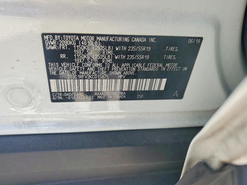 2019 TOYOTA RAV4 XLE PREMIUM 13
