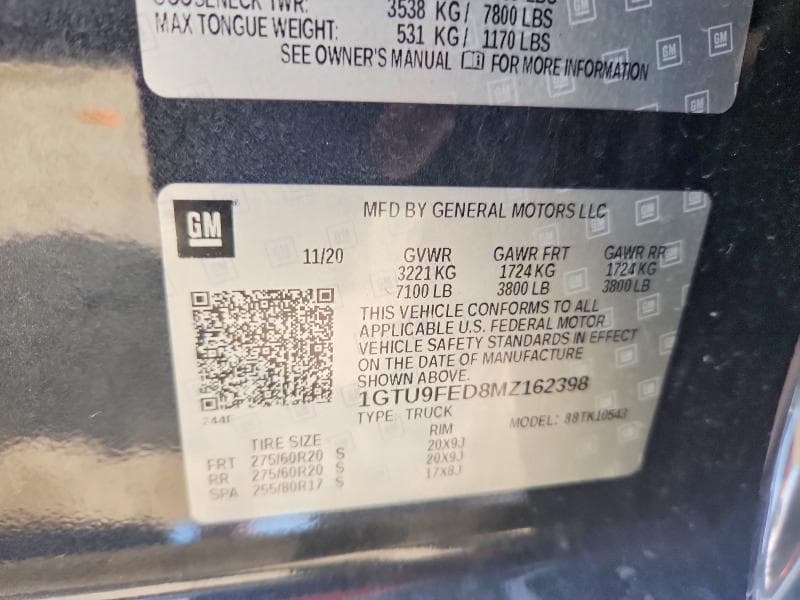 2021 GMC SIERRA K1500 DENALI 12
