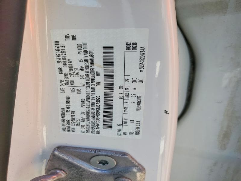 2019 FORD ESCAPE SEL 13