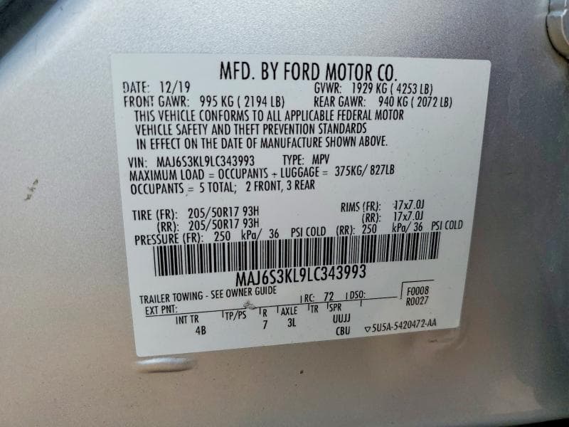 2020 FORD ECOSPORT TITANIUM 12